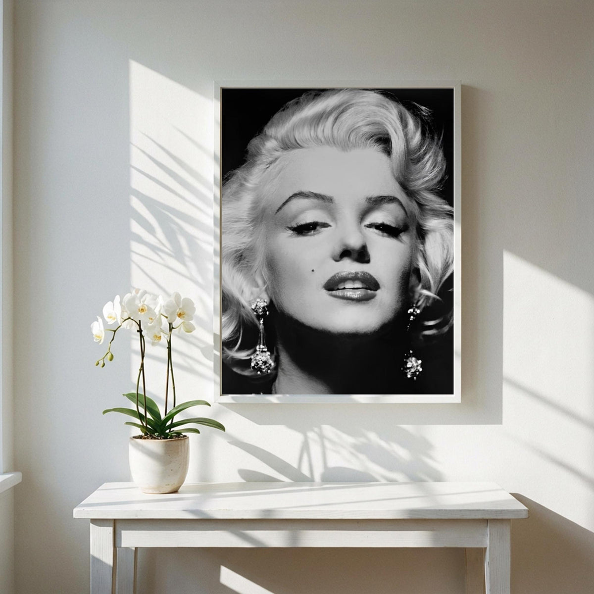 Classic Beauty Black & White Poster | Minimalist Portrait Wall Art | Modern Elegant Decor | Timeless Aesthetic Print