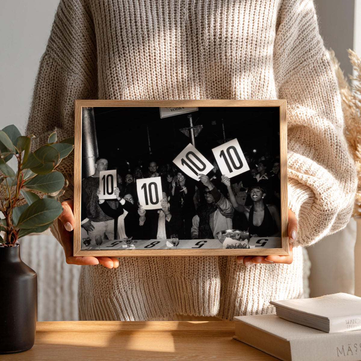 10 Of 10 Glamorous Night Poster | Black and White Photography Print | Vintage Fashion Wall Art | Retro Luxury Lifestyle Decor
