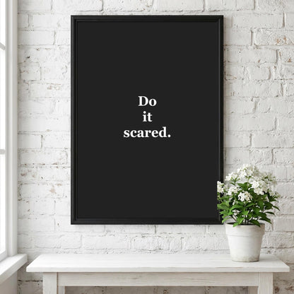 Choose Hard Live Easy Motivational Poster | Discipline & Resilience Wall Art | Inspirational Minimalist Quote Print | Mind Reset Series