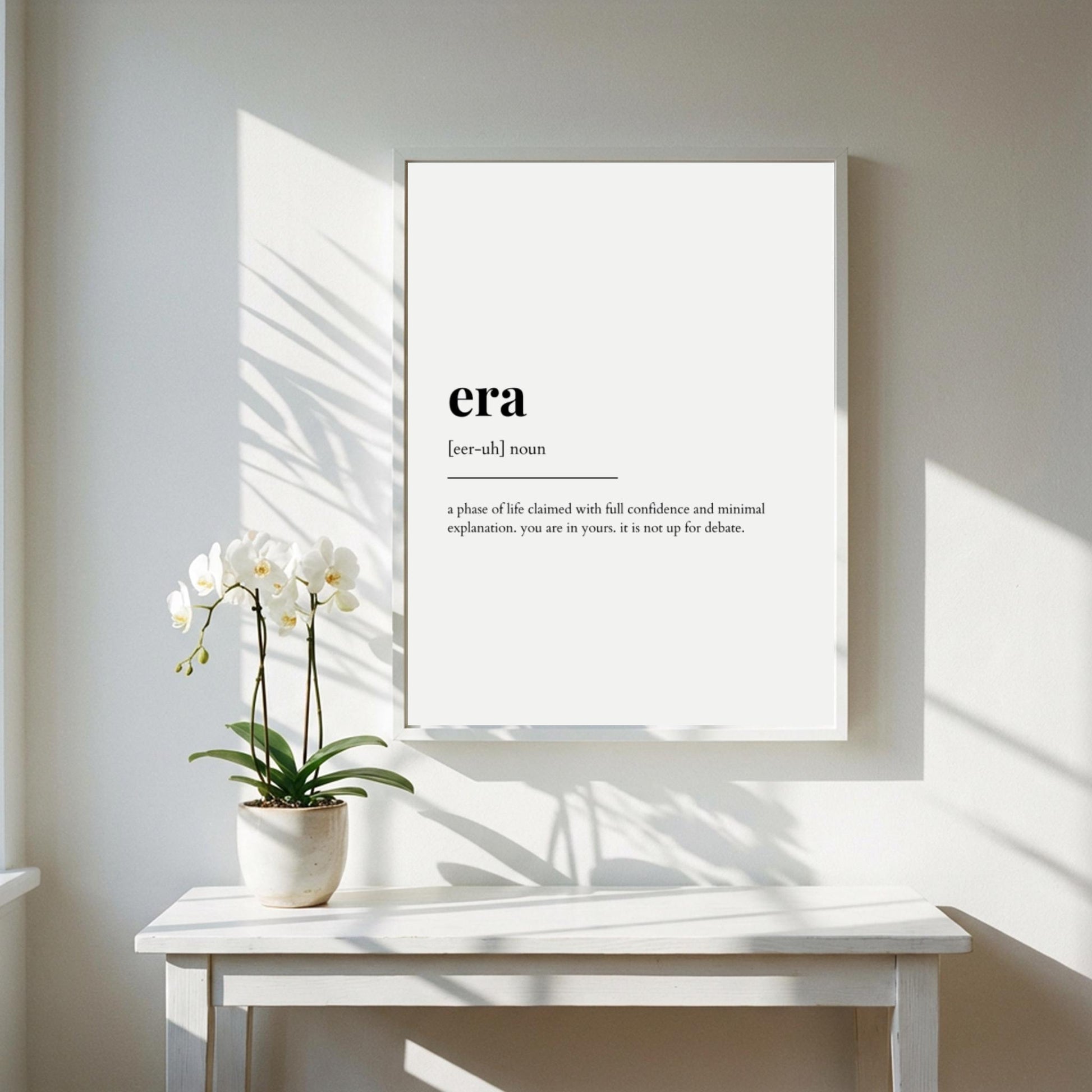Era Definition Poster | Funny Era Meaning | Dictionary Style Wall Art | Motivational Quote Print | History Decor