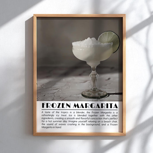 French Blonde Black & White Poster | Minimalist Cocktail Wall Art | Modern Bar Decor | Elegant Drink Print | Kitchen Wall Art