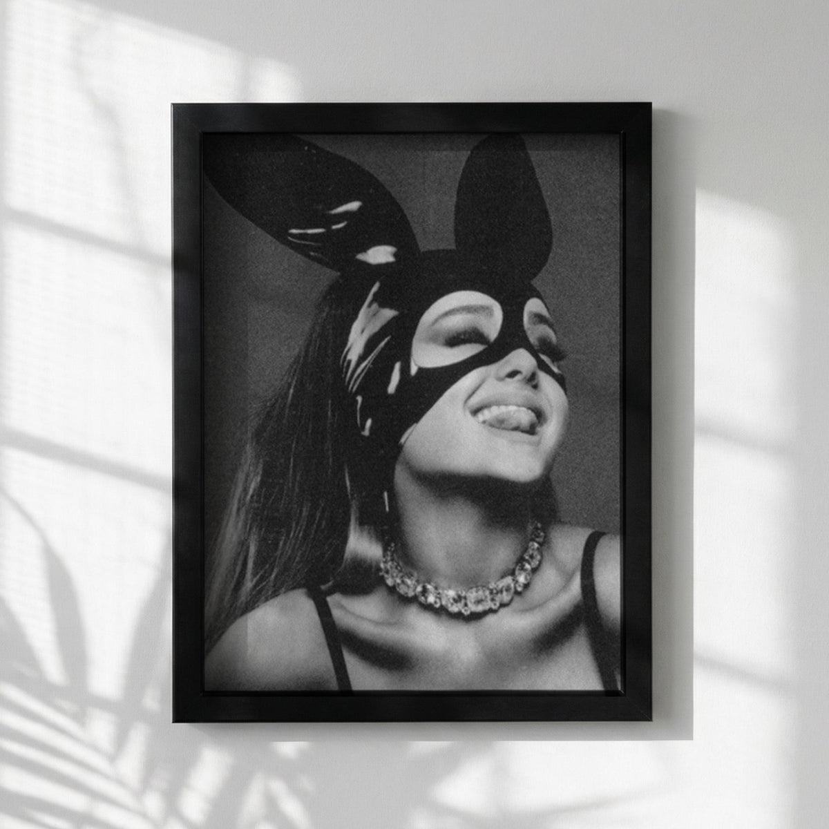 Bunny Mood Black & White Poster | Minimalist Animal Wall Art | Cute Aesthetic Decor | Modern Nursery Print