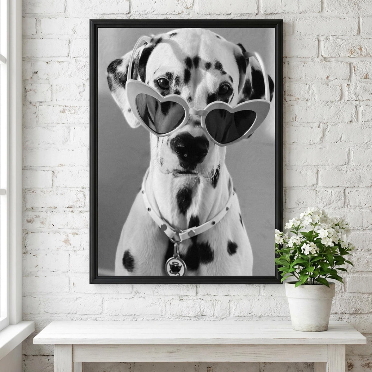 Cool Dalmatian Black & White Poster | Minimalist Animal Wall Art | Modern Dog Decor | Aesthetic Pet Print