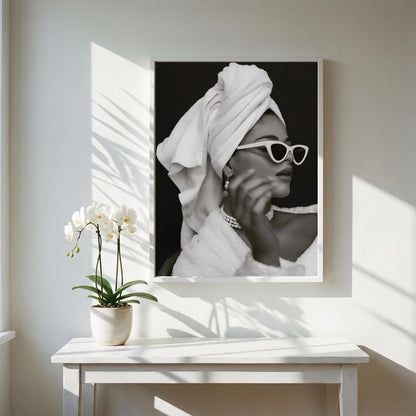 Hotel Glam Black & White Minimalist Fashion Wall Art | Modern Luxury Decor Poster | Elegant Aesthetic Print