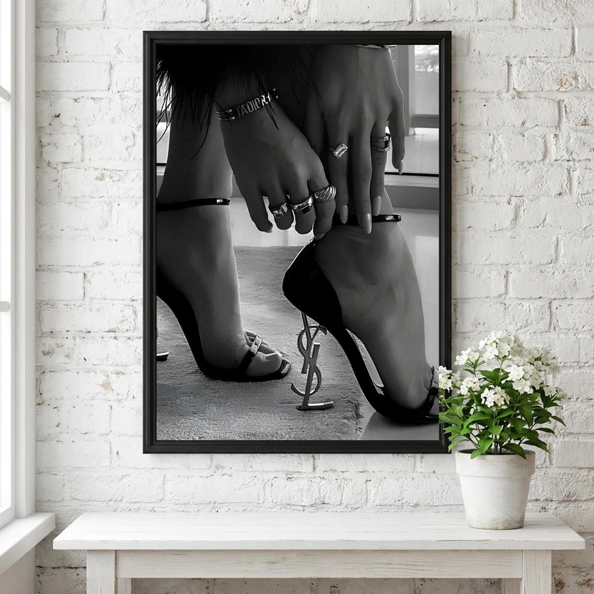 Luxury Steps Black & White Minimalist Architecture Wall Art | Modern Luxury Interior Decor | Elegant Staircase Poster Print