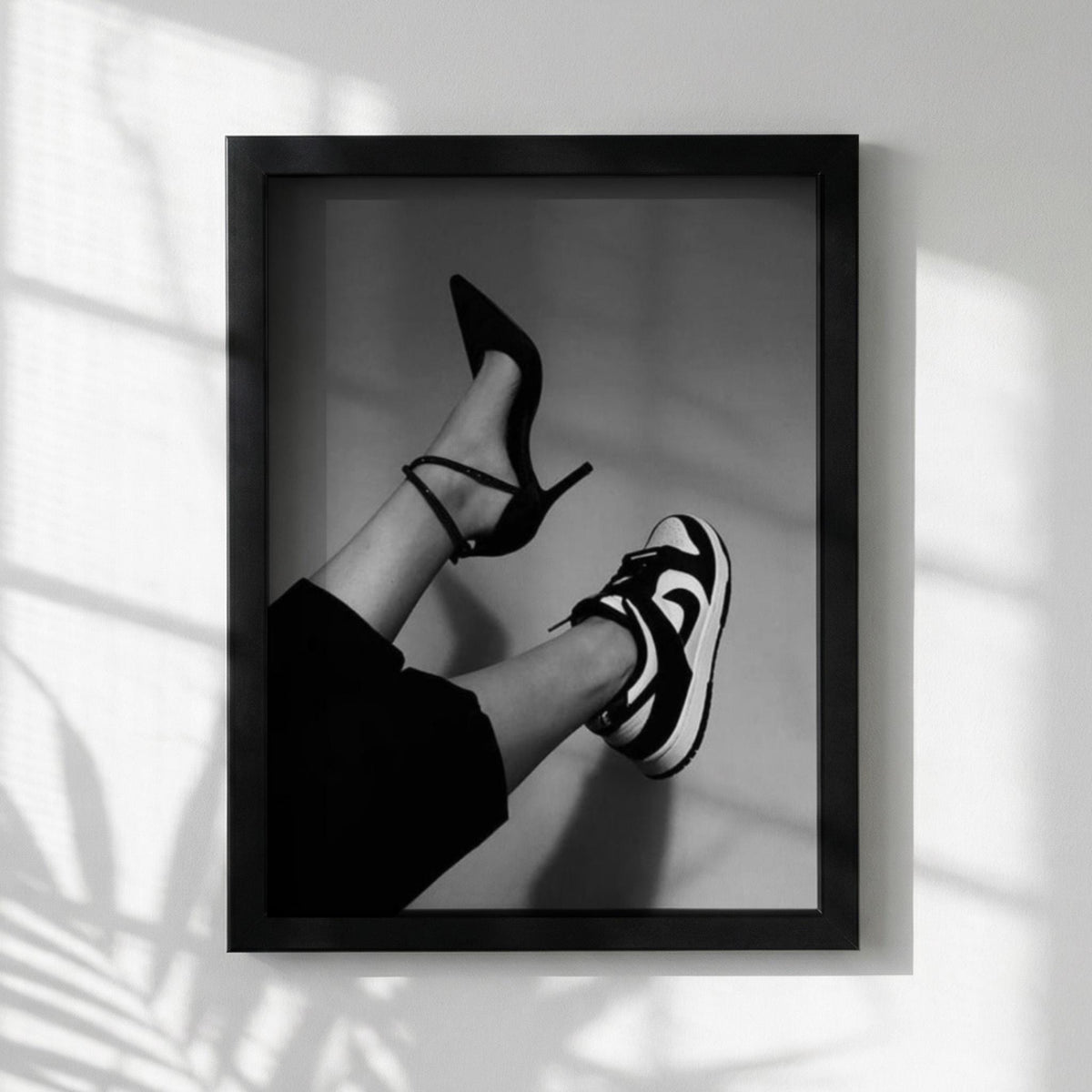 Mixed Signals Black & White Minimalist Abstract Wall Art | Modern Emotional Aesthetic Decor Poster Print