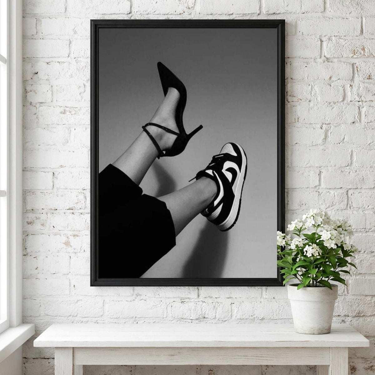 Mixed Signals Black & White Minimalist Abstract Wall Art | Modern Emotional Aesthetic Decor Poster Print