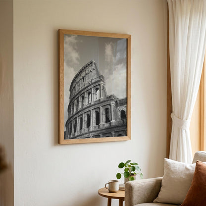 Roman Glory Black & White Minimalist Classical Wall Art | Ancient Empire Decor | Historical Statue Poster Print