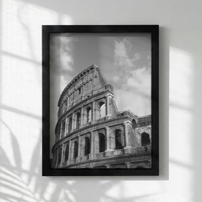 Roman Glory Black & White Minimalist Classical Wall Art | Ancient Empire Decor | Historical Statue Poster Print