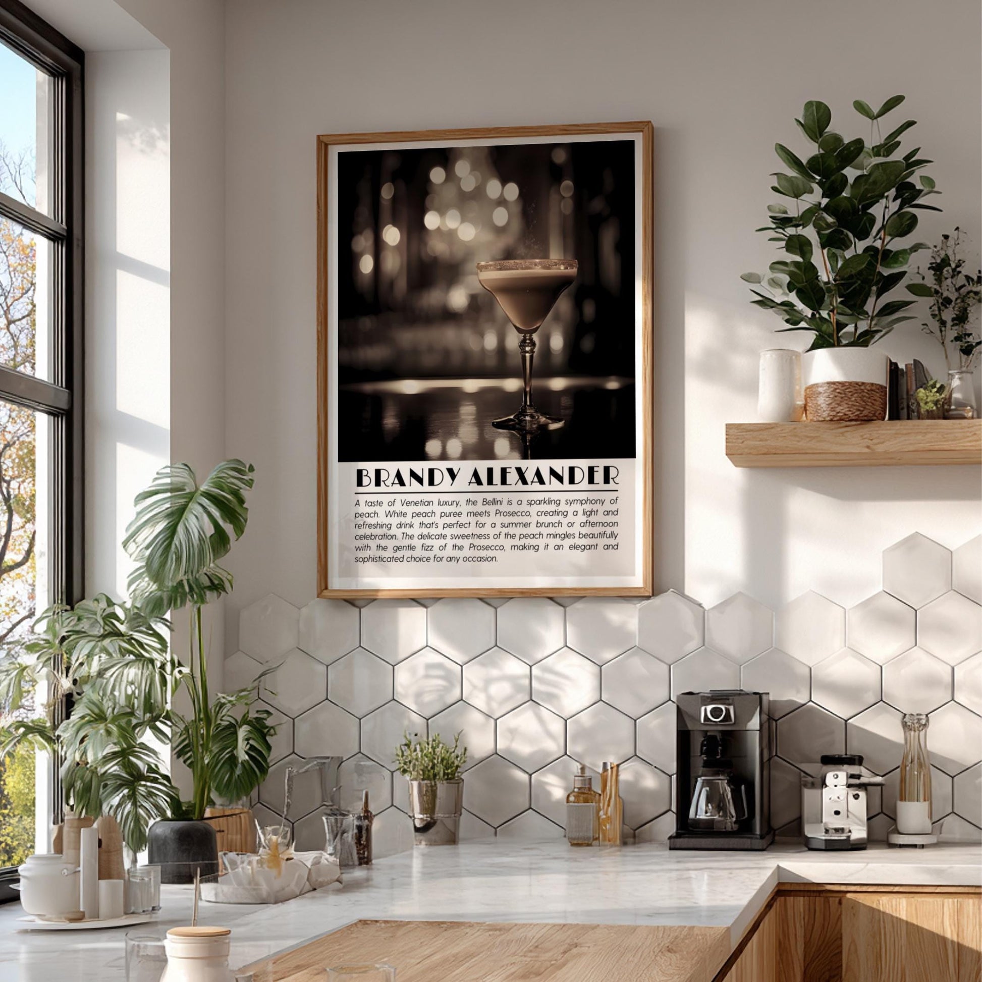 Bramble Black & White Poster | Minimalist Cocktail Wall Art | Modern Bar Decor | Classic Drink Print | Kitchen Wall Art