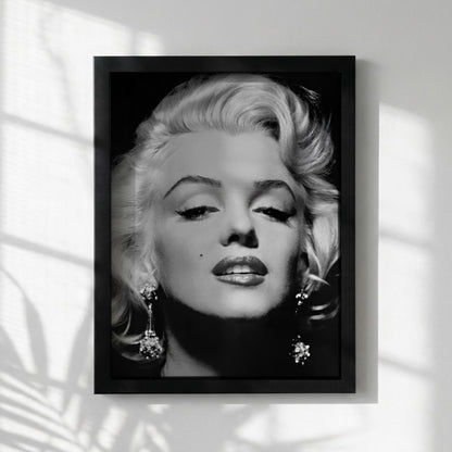 Classic Beauty Black & White Poster | Minimalist Portrait Wall Art | Modern Elegant Decor | Timeless Aesthetic Print