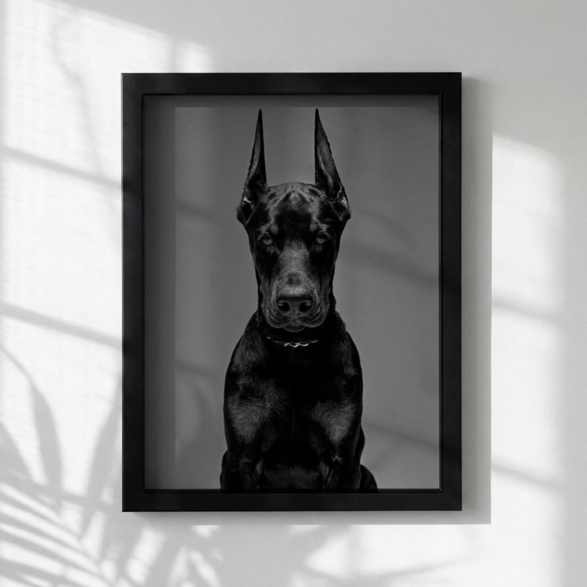Dark Guardian Black & White Poster | Minimalist Hero Wall Art | Modern Fantasy Decor | Powerful Character Print