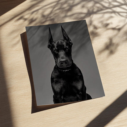 Dark Guardian Black & White Poster | Minimalist Hero Wall Art | Modern Fantasy Decor | Powerful Character Print