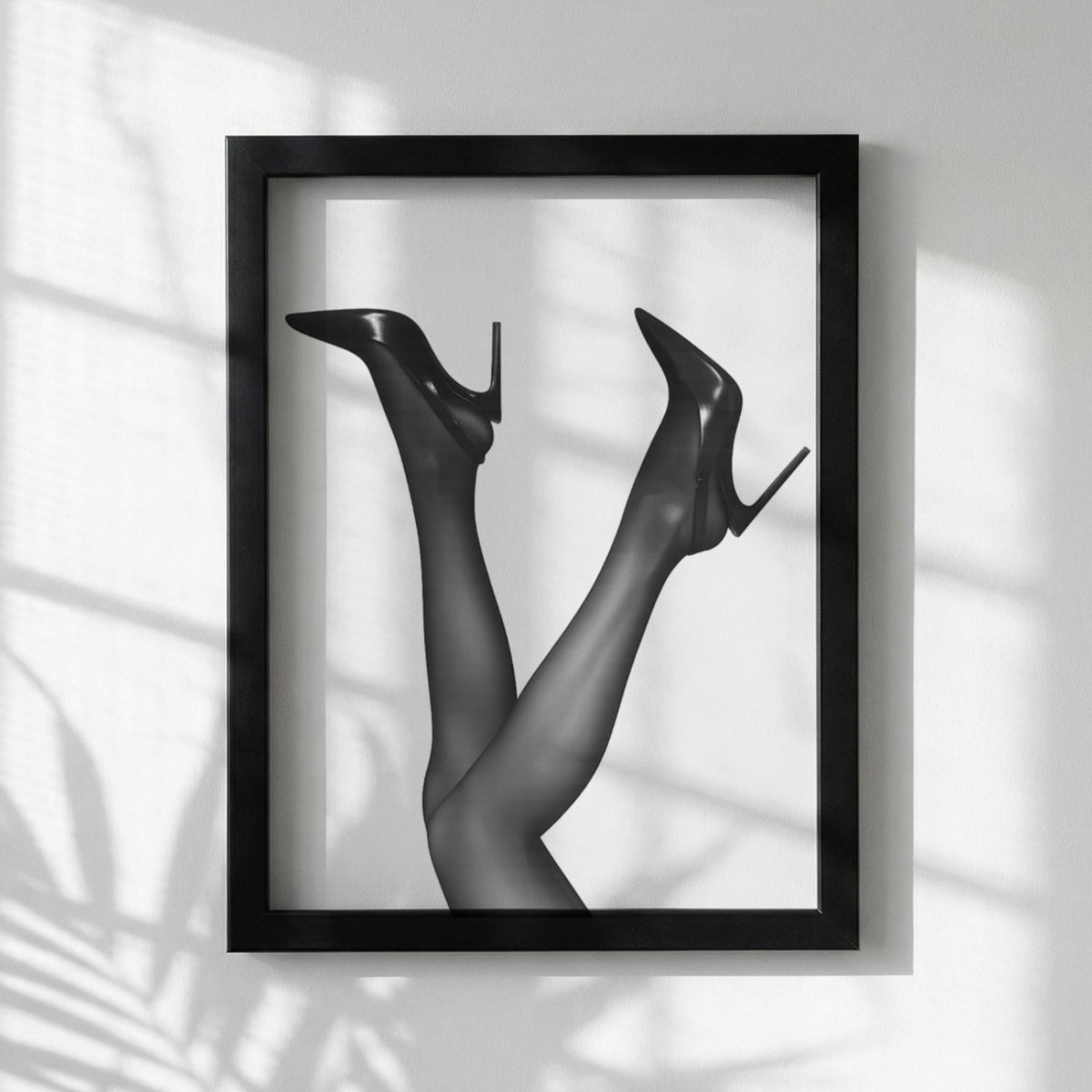 Feline Glam Black & White Poster | Minimalist Cat Wall Art | Modern Glam Decor | Elegant Animal Print