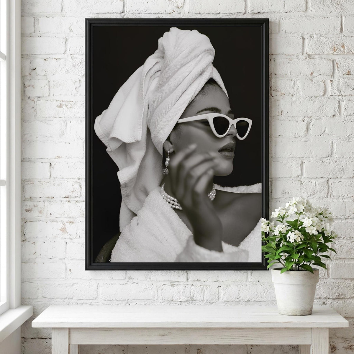 Hotel Glam Black & White Minimalist Fashion Wall Art | Modern Luxury Decor Poster | Elegant Aesthetic Print