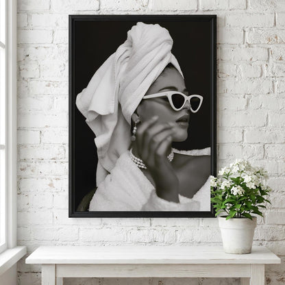 Hotel Glam Black & White Minimalist Fashion Wall Art | Modern Luxury Decor Poster | Elegant Aesthetic Print