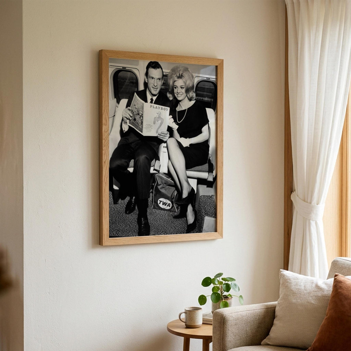 Jet Set Black & White Minimalist Travel Wall Art | Modern Luxury Lifestyle Decor | Aesthetic Travel Poster Print
