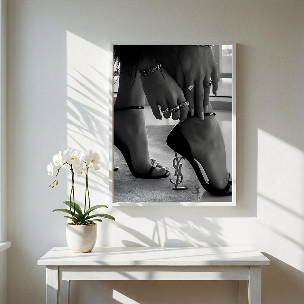 Luxury Steps Black & White Minimalist Architecture Wall Art | Modern Luxury Interior Decor | Elegant Staircase Poster Print