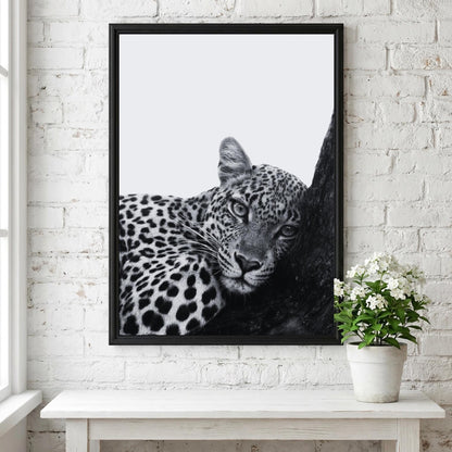 Wave Watcher Black & White Minimalist Coastal Wall Art | Modern Ocean Nature Decor | Calm Beach Poster Print