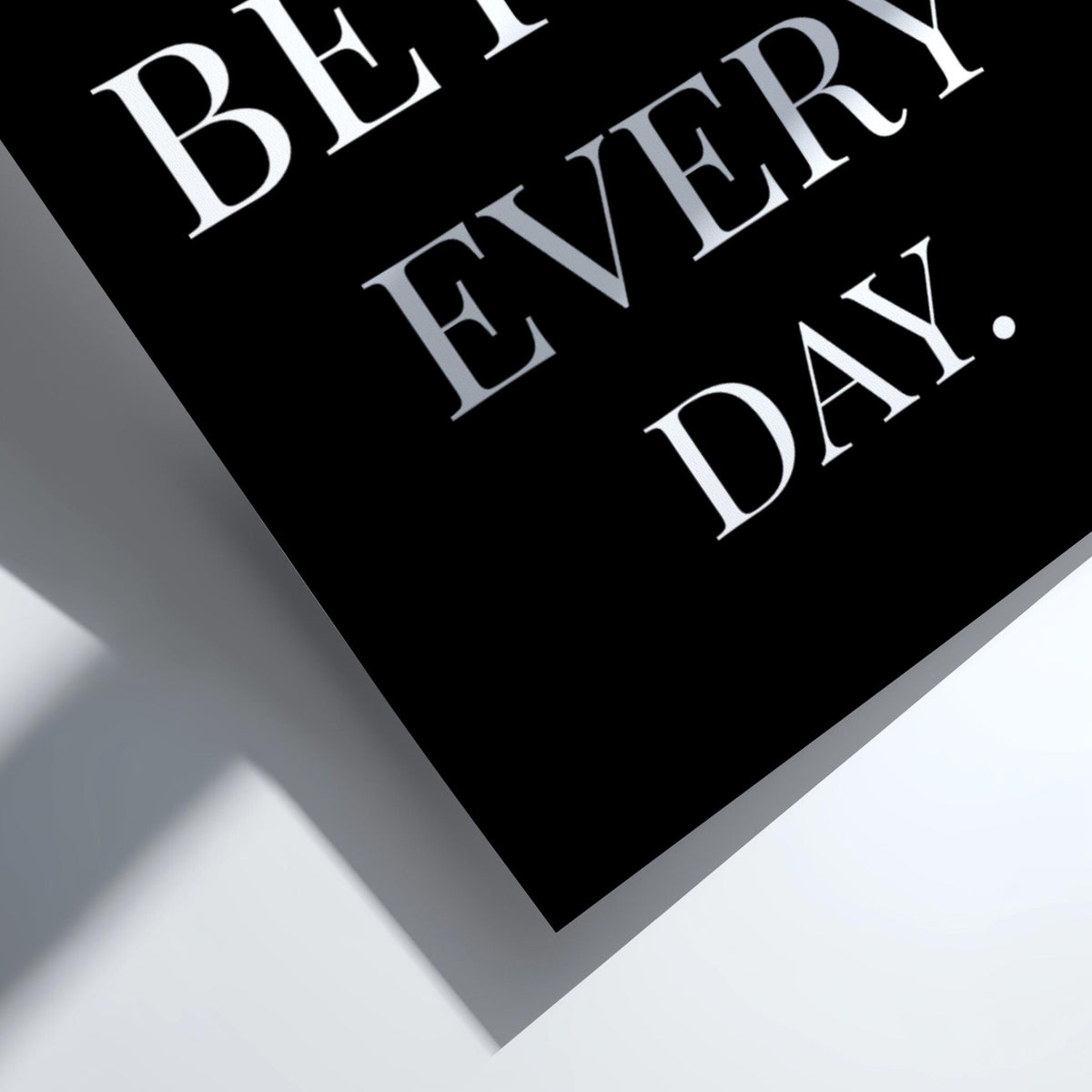 1% Better Every Day Poster | Motivational Wall Art | Self Improvement Quote | Discipline Mindset Print | Minimalist Office Decor