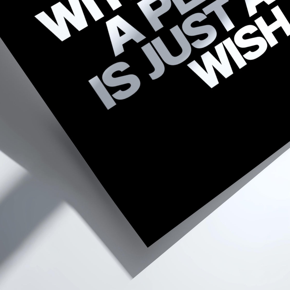 Daily Reminder Poster | Powerful Black Wall Art | Motivational Quote Print | Mindset Decor | Bold Typography Design