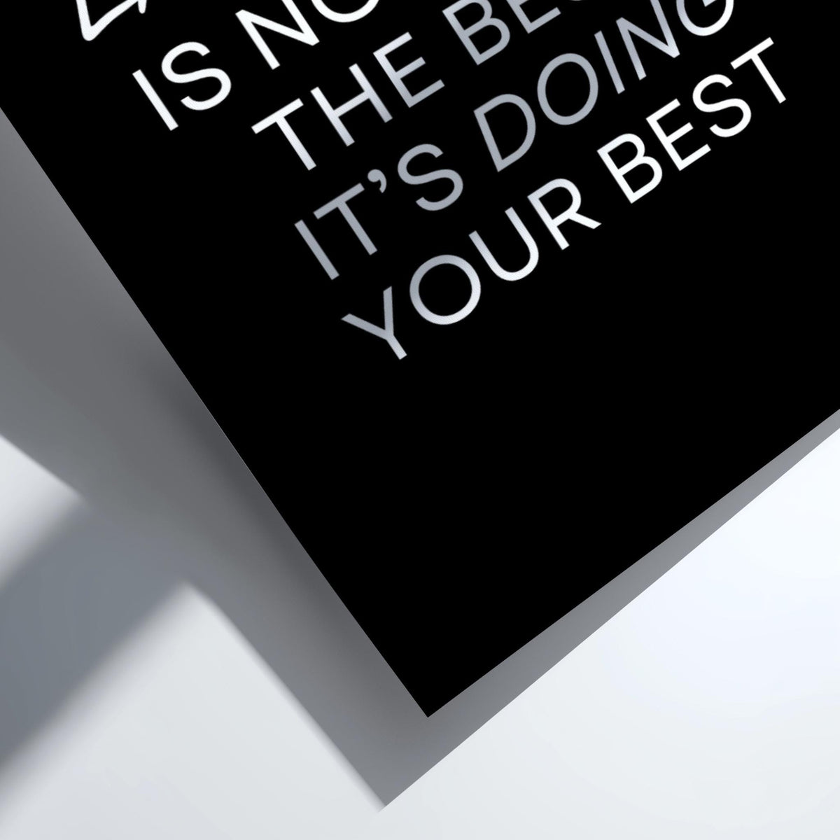 Excellence Poster | Powerful Black Wall Art | Motivational Quote Print | Success Mindset Decor | Bold Typography Design