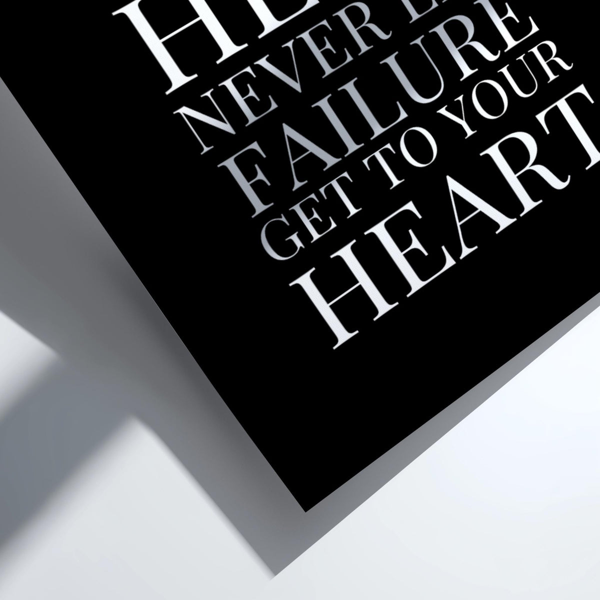 Head Heart Poster | Powerful Black Wall Art | Motivational Quote Print | Mindset Balance Decor | Bold Typography Design
