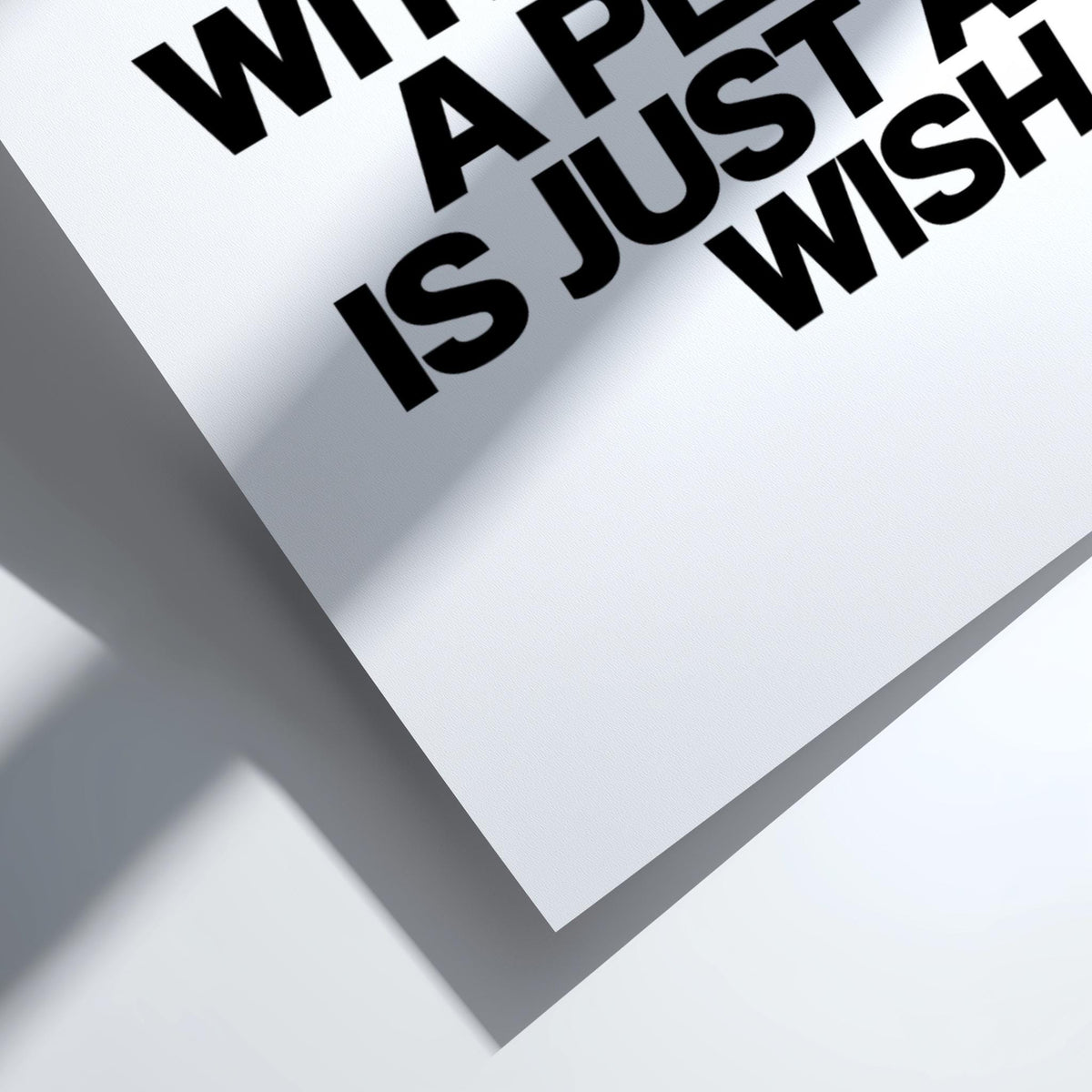 Daily Reminder Poster | Powerful White Wall Art | Motivational Quote Print | Mindset Decor | Bold Typography Design