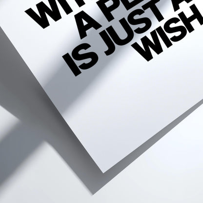 Daily Reminder Poster | Powerful White Wall Art | Motivational Quote Print | Mindset Decor | Bold Typography Design
