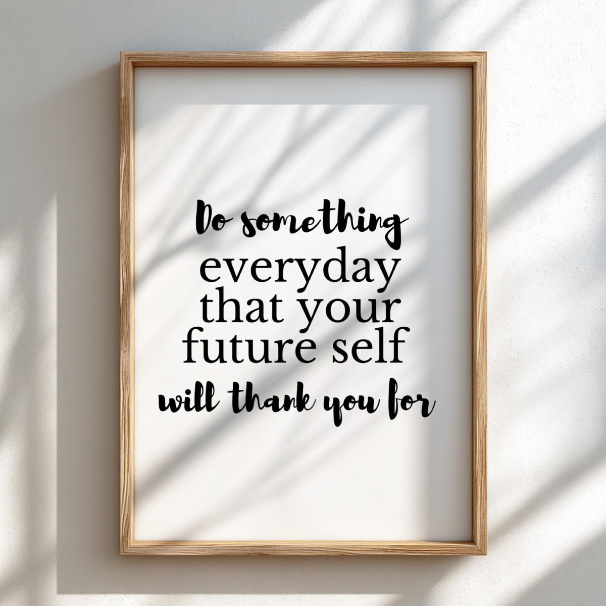 Do Something Poster | Powerful White Wall Art | Motivational Quote Print | Action Mindset Decor | Bold Typography Design