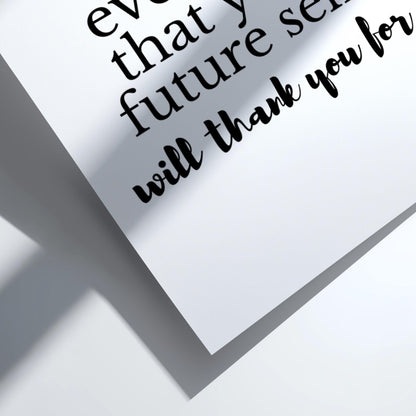 Do Something Poster | Powerful White Wall Art | Motivational Quote Print | Action Mindset Decor | Bold Typography Design
