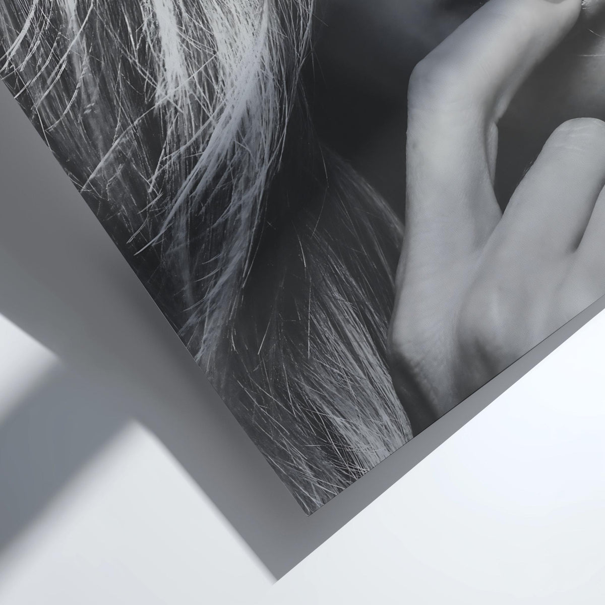 Close Up Eye Portrait Poster | Black and White Photography Print | Abstract Face Detail Wall Art | Modern Monochrome Decor