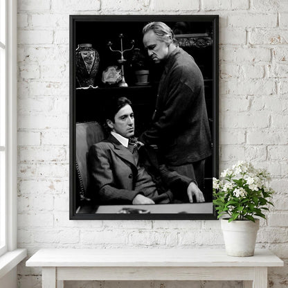 Classic Crime Study Scene Poster | Black and White Photography Print | Vintage Cinema Wall Art | Retro Film Inspired Decor