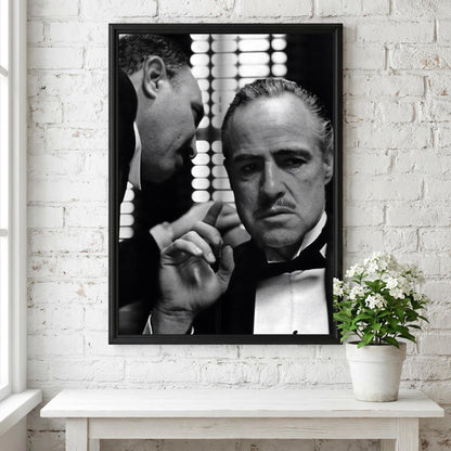 Classic Wedding Scene Poster | Black and White Photography Print | Vintage Cinema Wall Art | Retro Film Inspired Decor