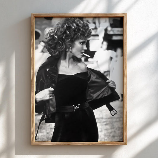 Carnival Scene Poster | Black and White Photography Print | Vintage Romance Wall Art | Retro Summer Fair Decor