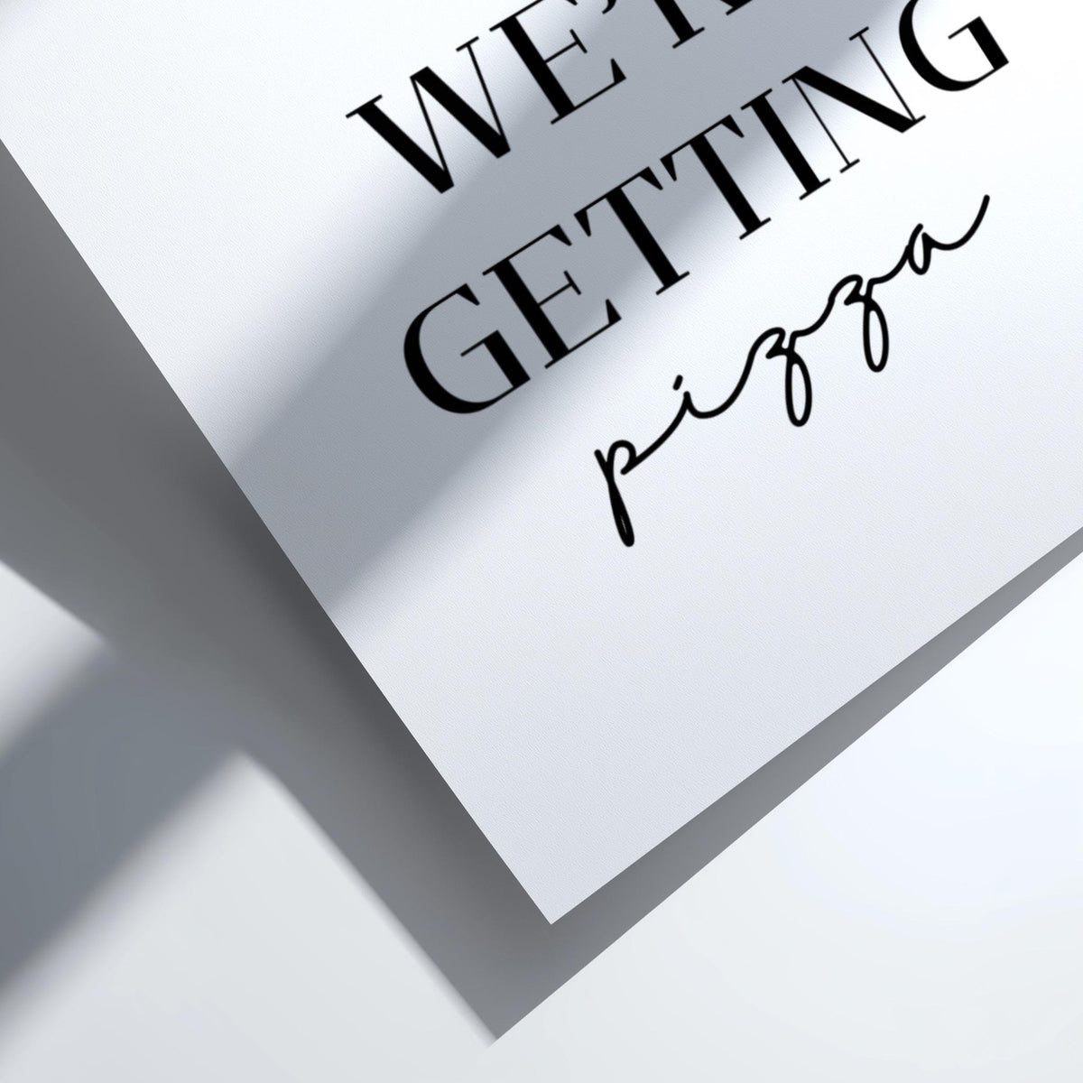 After This We're Getting Pizza Poster | Funny Kitchen Wall Art | Pizza Lover Print | Modern Home Decor | Bar Poster