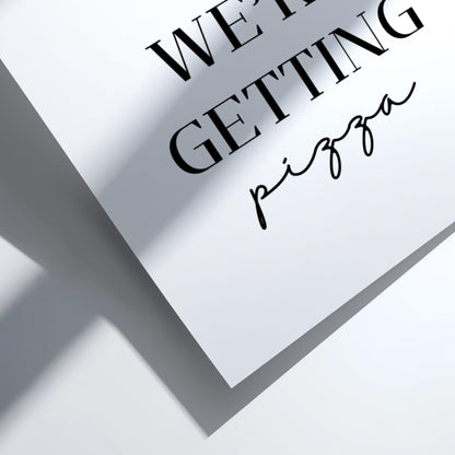 After This We're Getting Pizza Poster | Funny Kitchen Wall Art | Pizza Lover Print | Modern Home Decor | Bar Poster