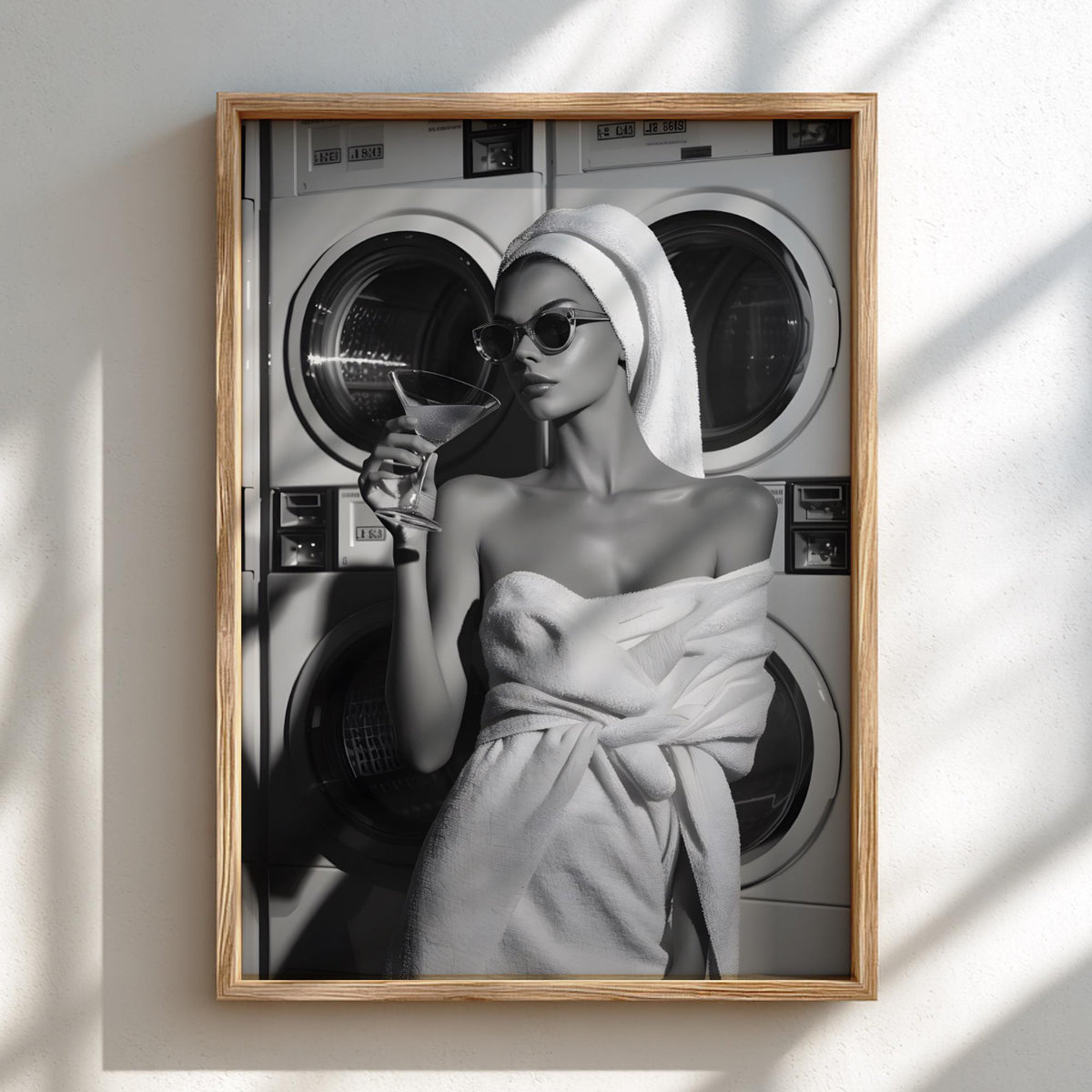 Girl In Bath | Minimalist Wall Art Print | Modern Bathroom Decor Poster | Elegant Home Spa Bedroom Bathroom Gallery Style Aesthetic Art