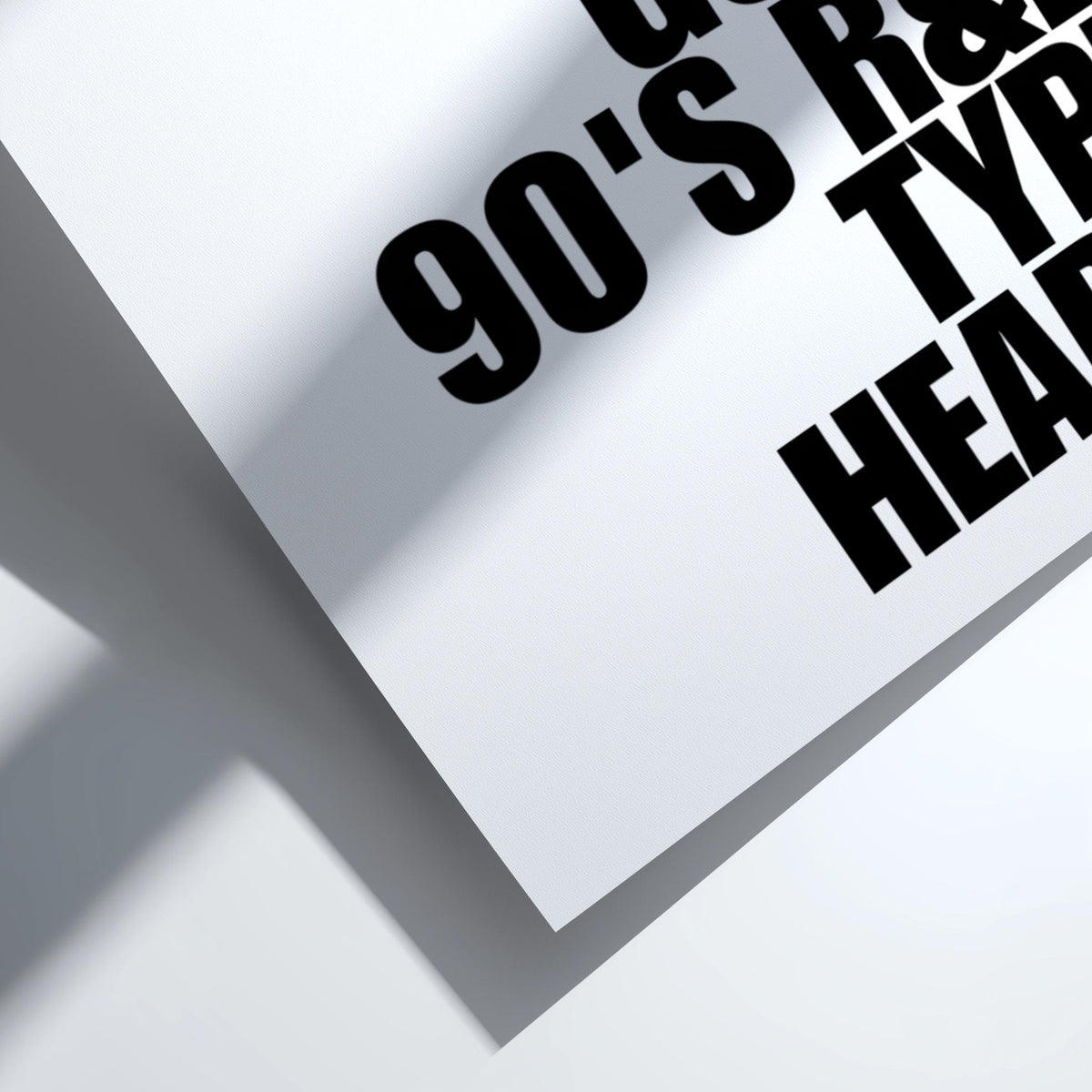 I've Got A 90s RnB Type Heart | Modern Music Wall Art Print | Retro Vibe Poster | Bedroom Home Bar Living Room Aesthetic Gallery Style