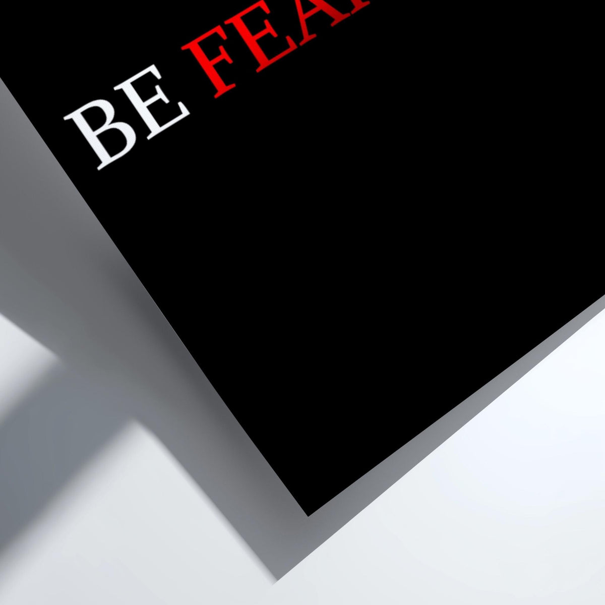 Be Fearless Poster | Motivational Wall Art | Bold Inspirational Quote Print | Courage Mindset Decor | Office Gym Minimalist Typography