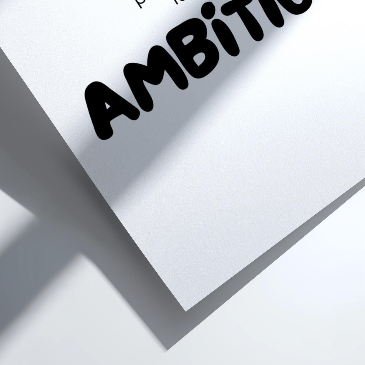 Ambition Poster | Dictionary Definition Print | Minimalist Word Wall Art | Modern Typography Decor | Inspirational Design