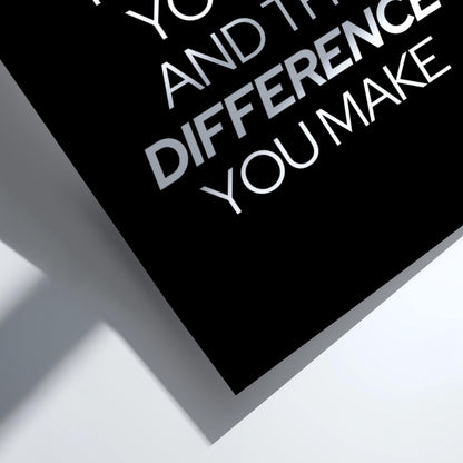 Be Proud Of The Work Poster | Powerful Black Wall Art | Motivational Quote Print | Hustle Mindset Decor | Bold Typography Design