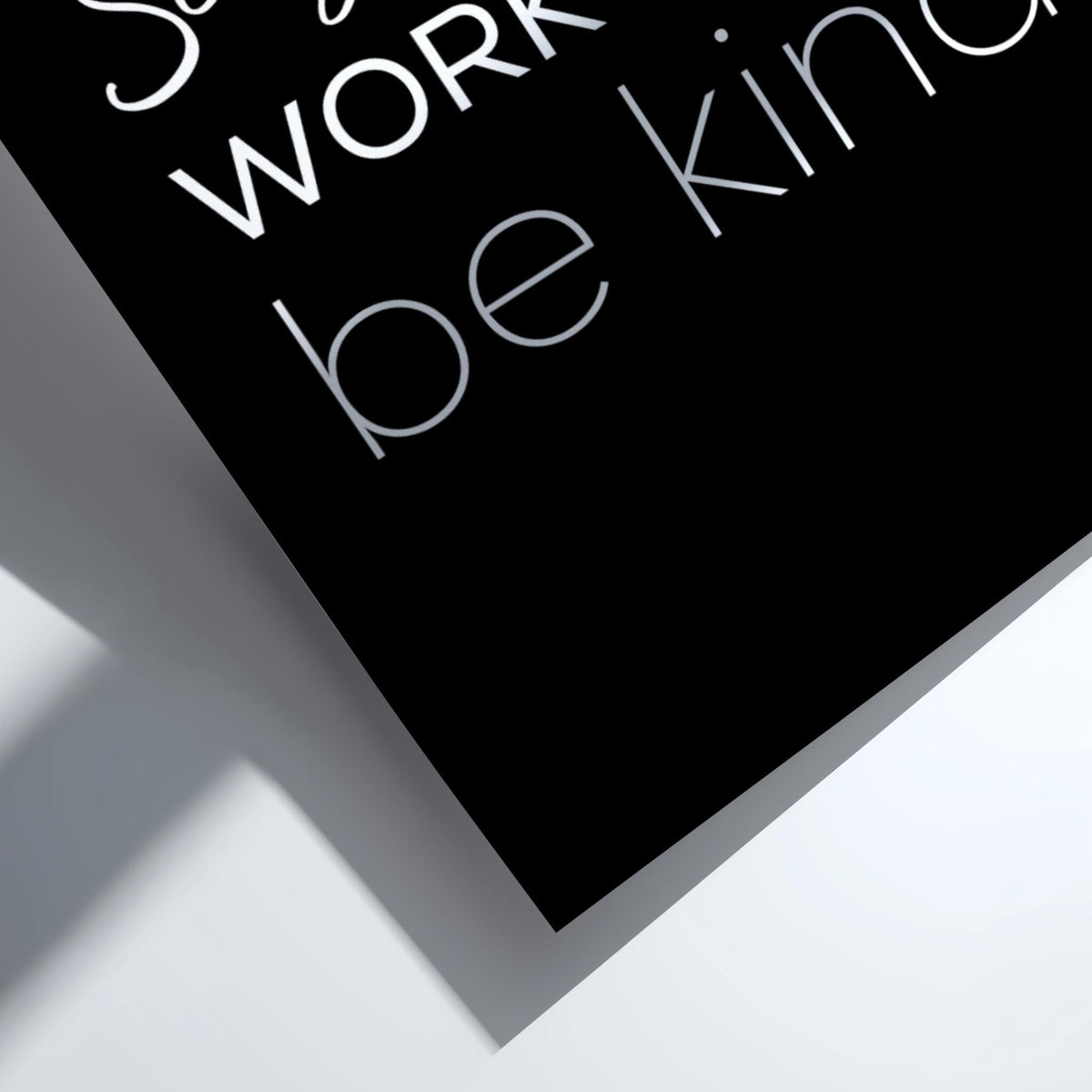 Stay Humble Work Hard Be Kind Poster | Powerful Black Wall Art | Motivational Quote Print | Mindset Decor | Bold Typography Design
