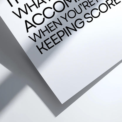 It's Amazing Poster | Powerful White Wall Art Print | Positive Motivational Quote | Minimalist Home & Office Decor