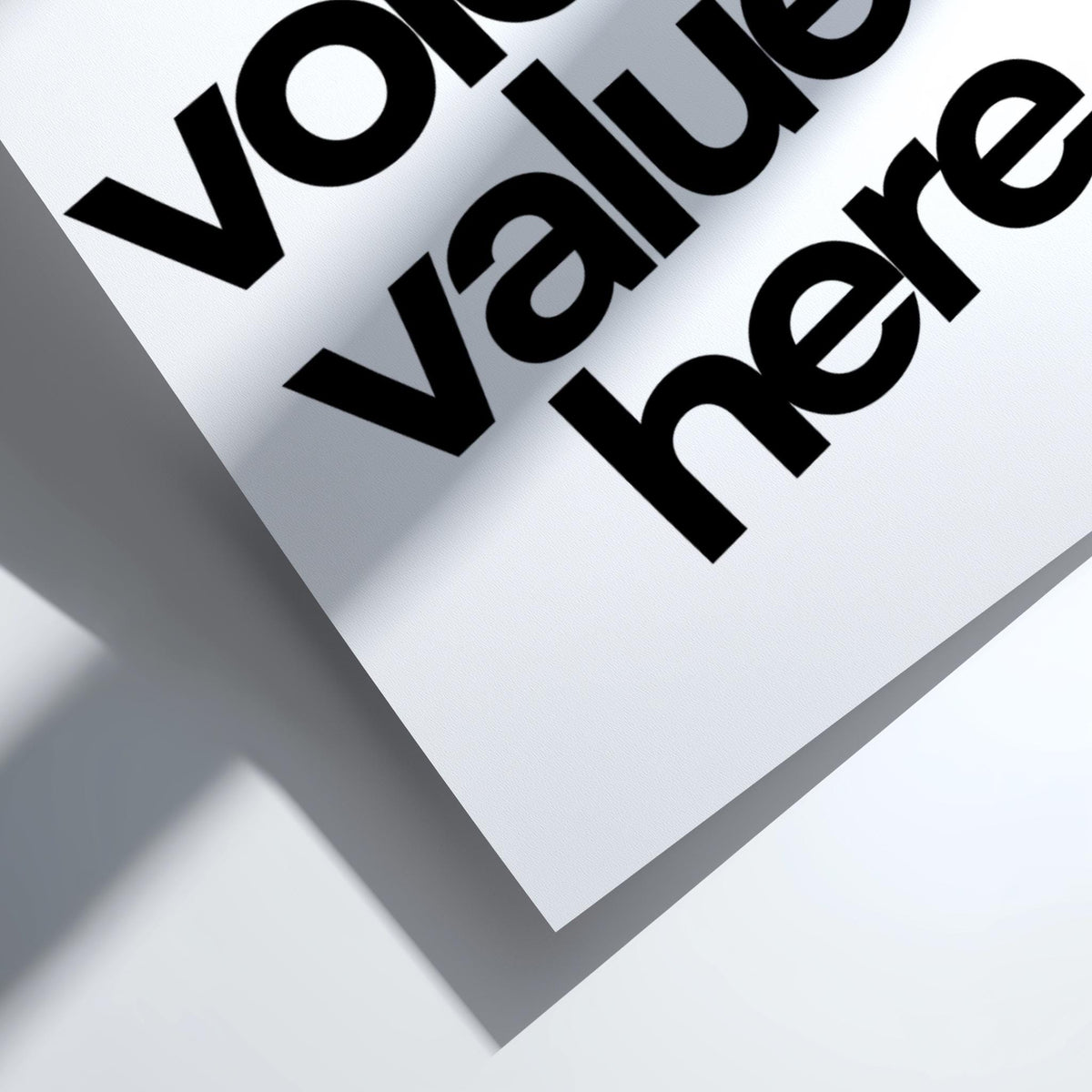 Your Voice Is Valued Here Poster | White Minimalist Wall Art Print | Motivational Quote | Inclusive Office & Mindset Decor