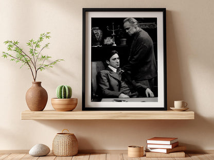 Classic Crime Study Scene Poster | Black and White Photography Print | Vintage Cinema Wall Art | Retro Film Inspired Decor