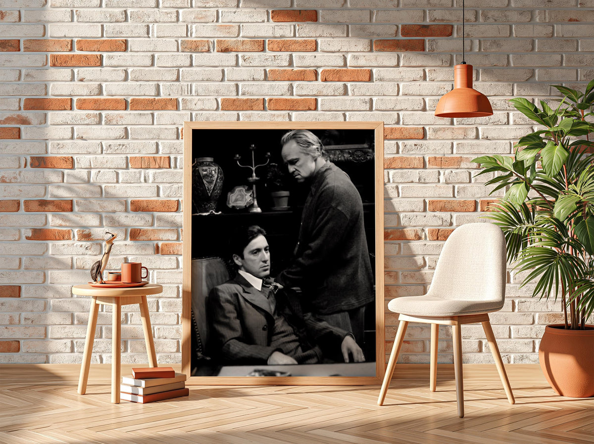 Classic Crime Study Scene Poster | Black and White Photography Print | Vintage Cinema Wall Art | Retro Film Inspired Decor