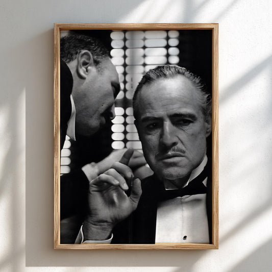 Classic Wedding Scene Poster | Black and White Photography Print | Vintage Cinema Wall Art | Retro Film Inspired Decor