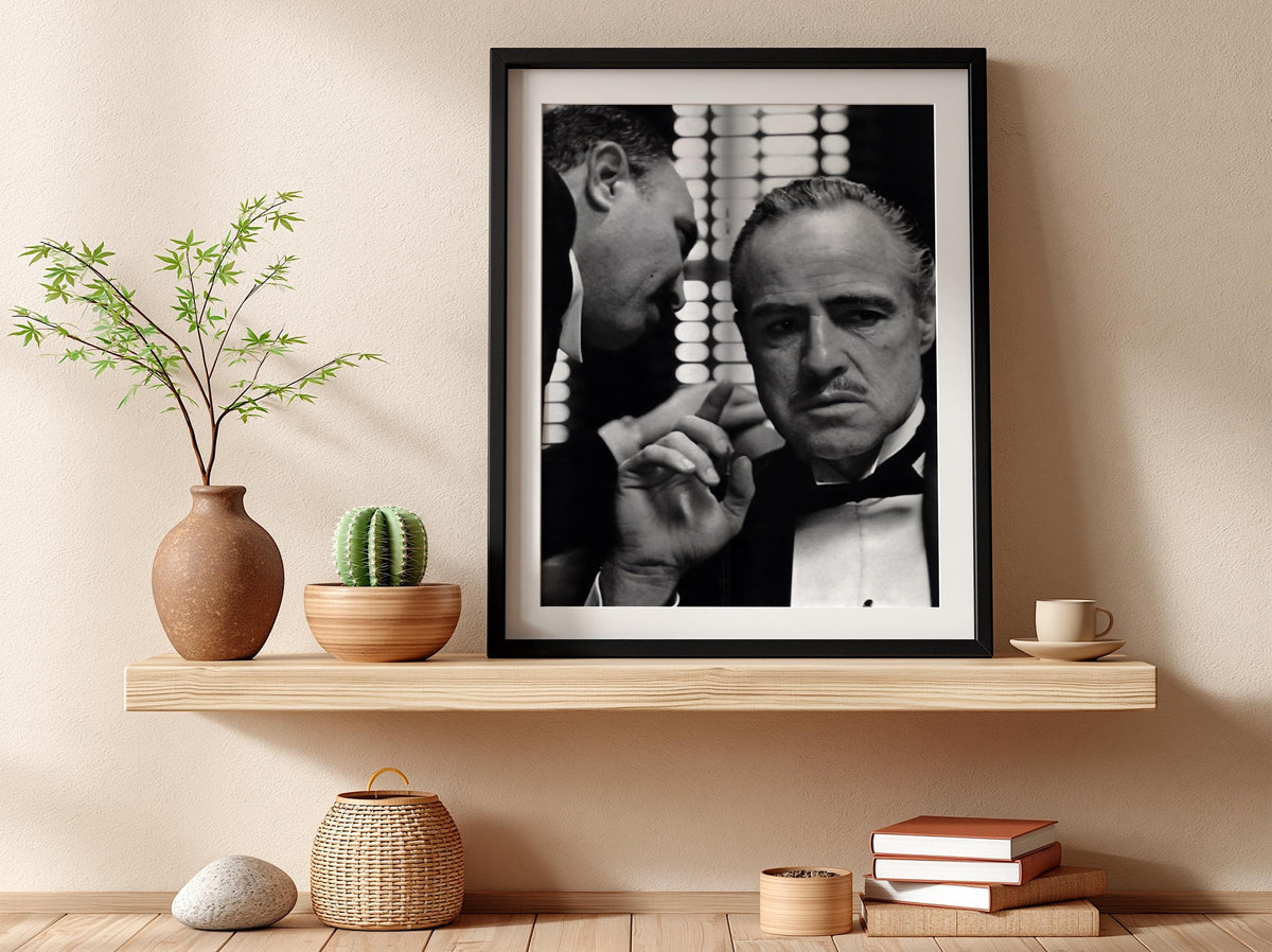 Classic Wedding Scene Poster | Black and White Photography Print | Vintage Cinema Wall Art | Retro Film Inspired Decor