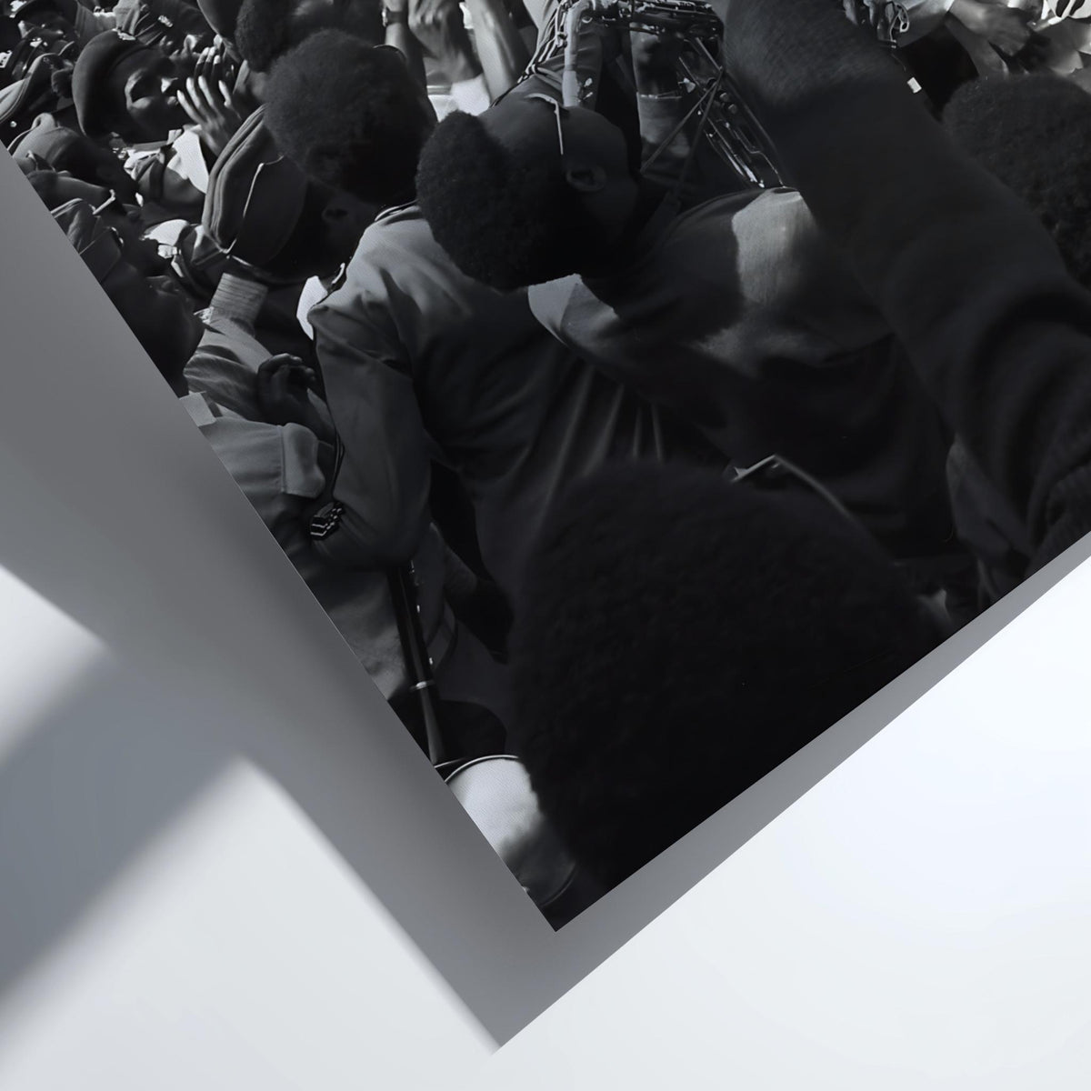 James Brown Crowd Nigeria 1974 Poster | Black and White Photography Print | Vintage Music Wall Art | Retro Concert Decor
